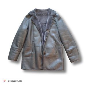 Shearling-Style Cold Weather Coat